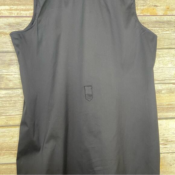 Theory 12 Walva sleeveless button front shirt dress in black - Picture 7 of 10